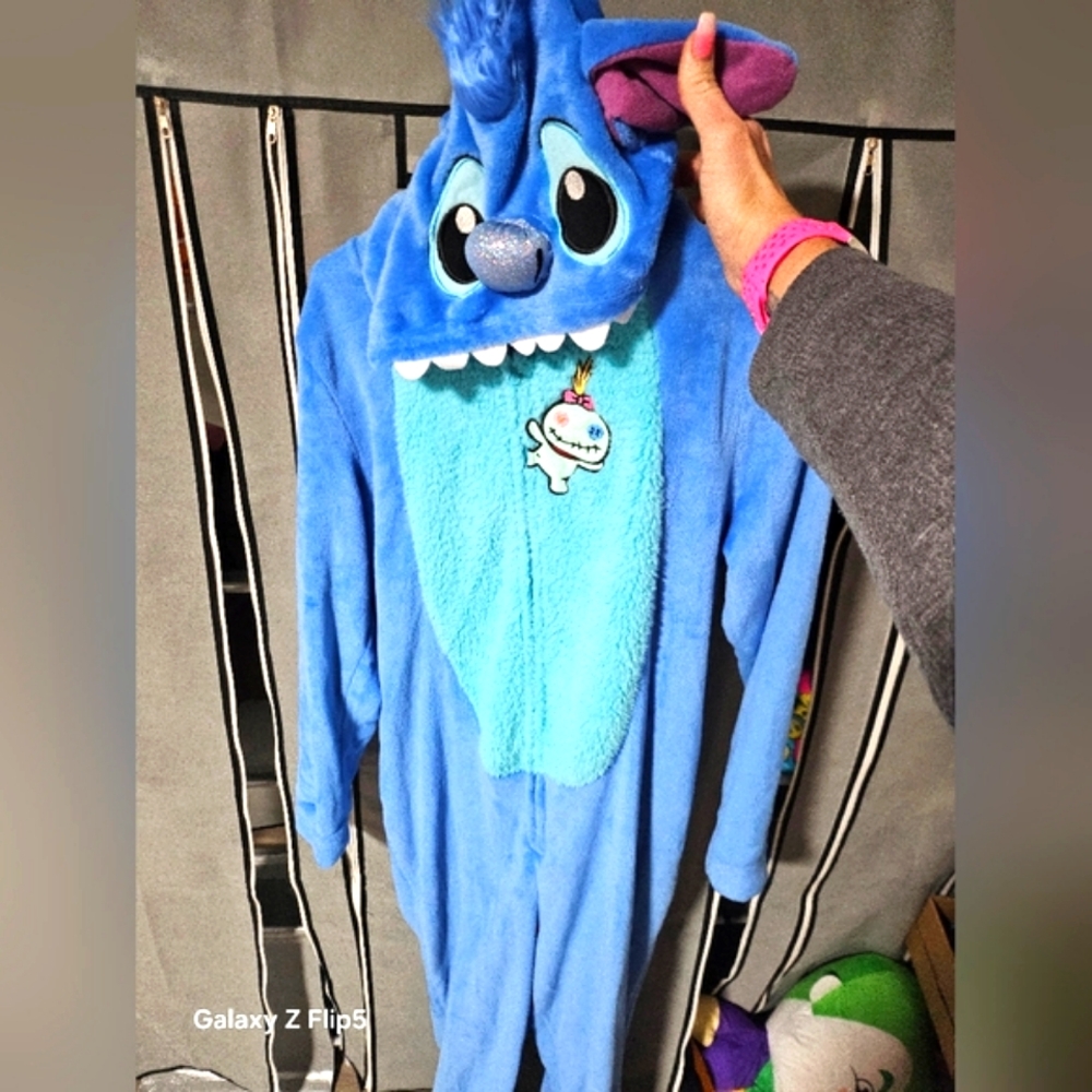 Seed Stitched Striped Cotton Onesie - Blue
